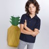 Tricou polo alb copii 