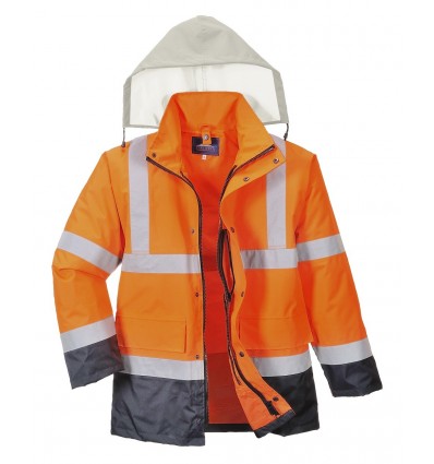 Jacheta contrast trafic Hi-Vis 4-i-1