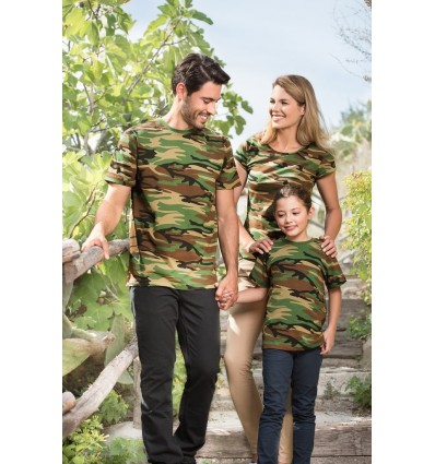 Tricou camuflaj de copii