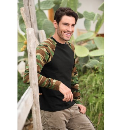 Tricou camuflaj maneca lunga